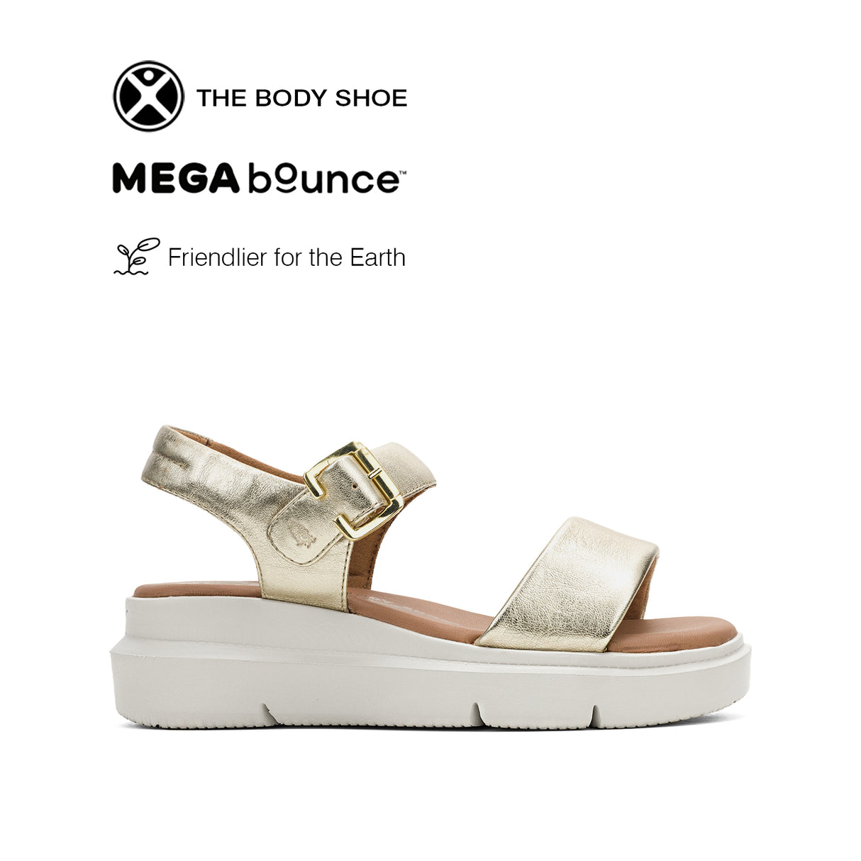 Uplift Qtr Strap Women's Sandals - Champagne Leather