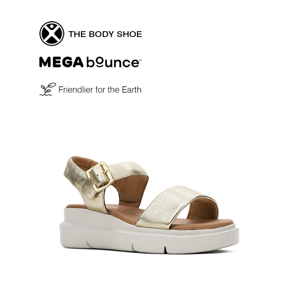 Uplift Qtr Strap Women's Sandals - Champagne Leather