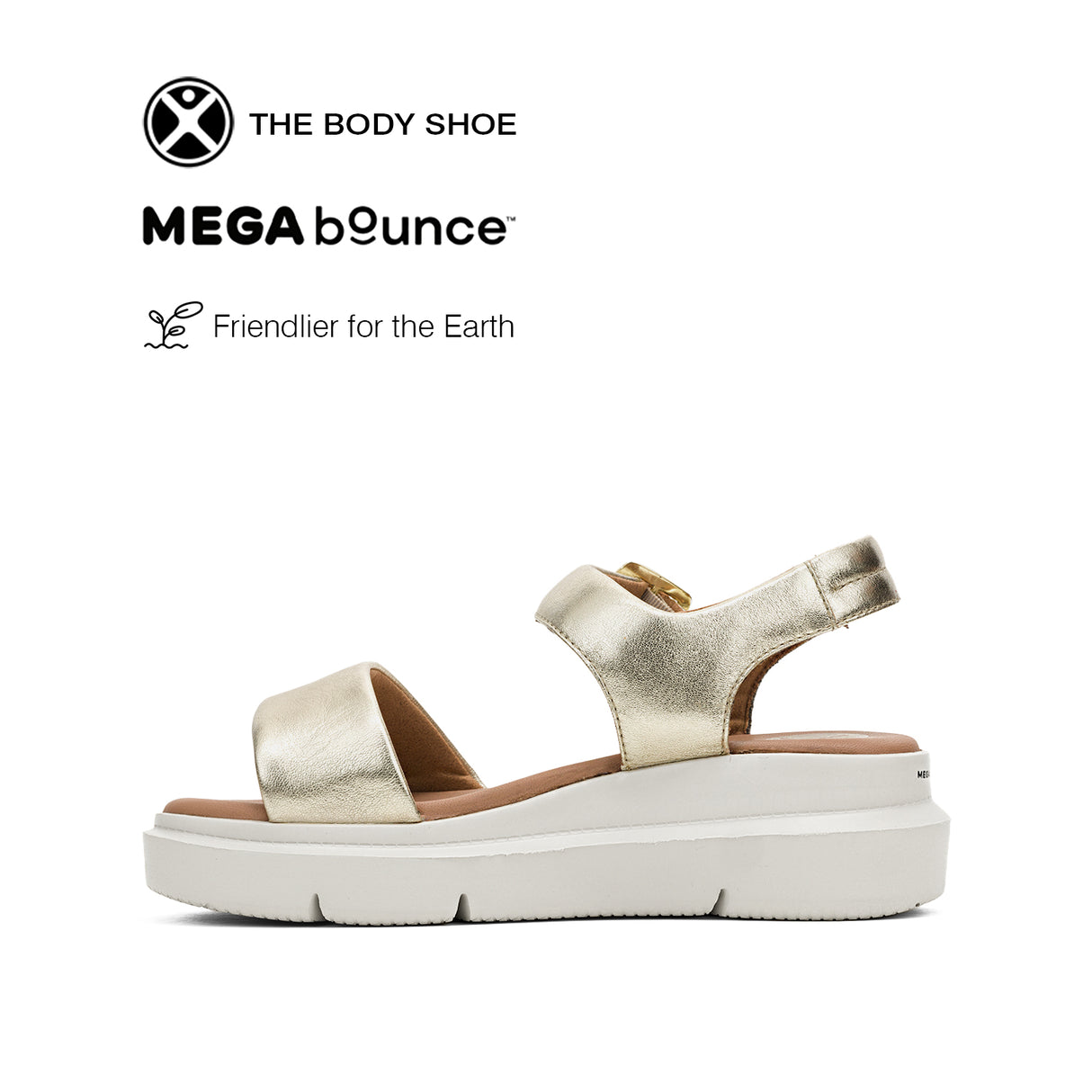 Uplift Qtr Strap Women's Sandals - Champagne Leather