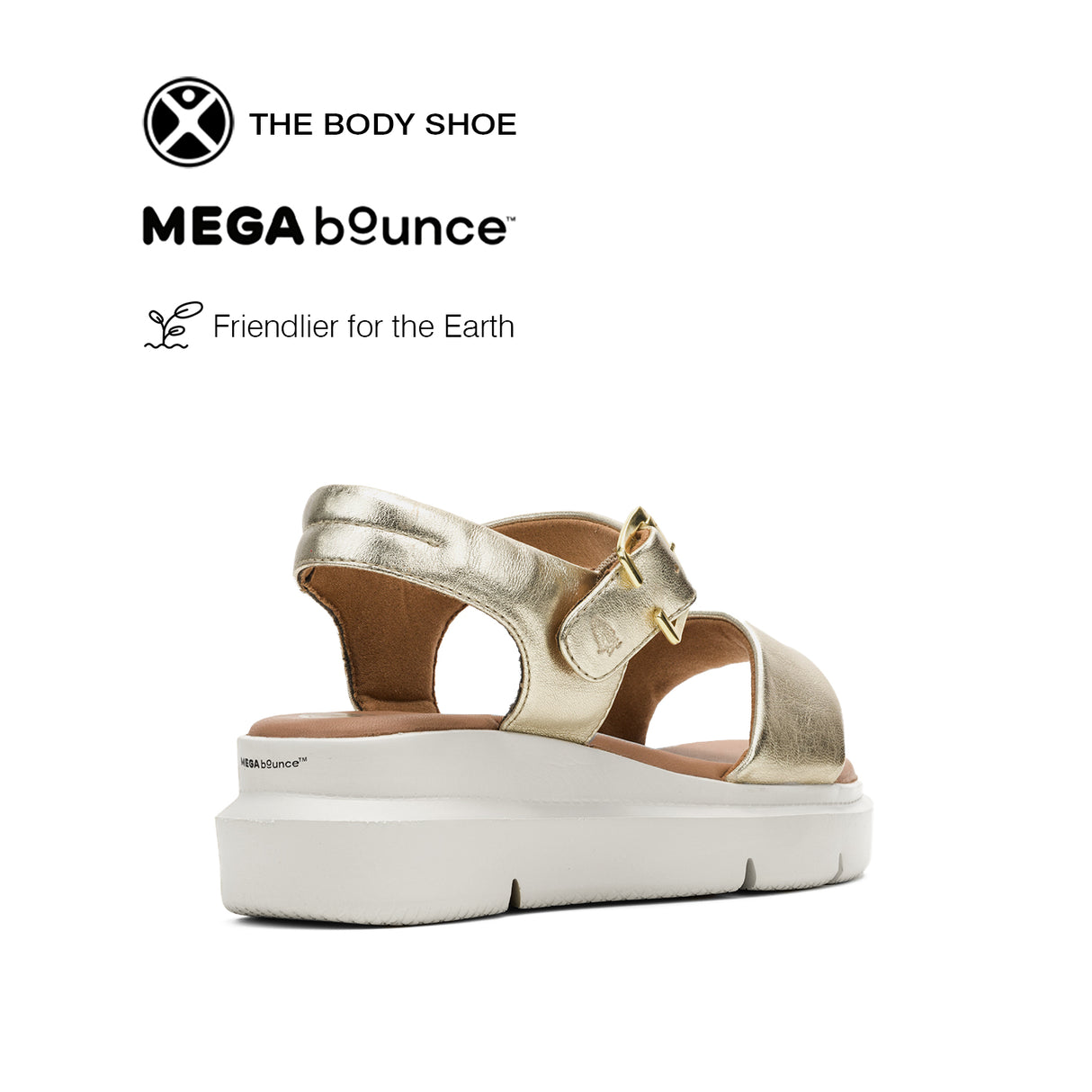 Uplift Qtr Strap Women's Sandals - Champagne Leather