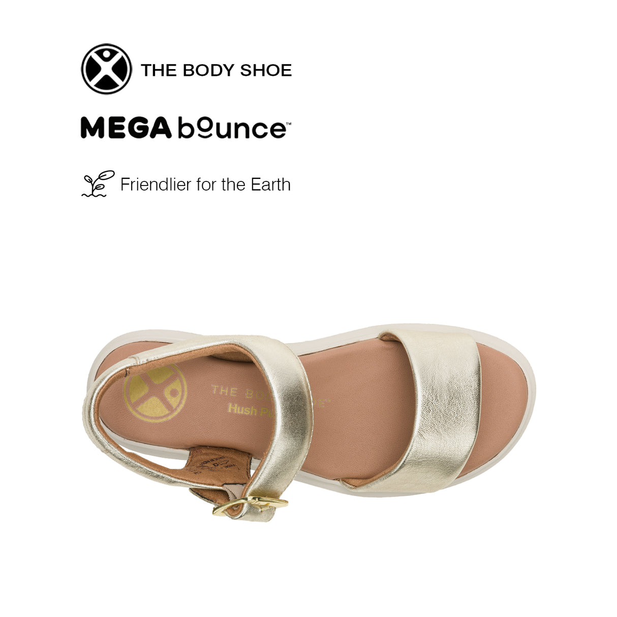 Uplift Qtr Strap Women's Sandals - Champagne Leather