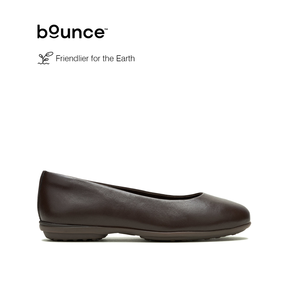 Alice Flat Women's Shoes - Dark Brown Leather