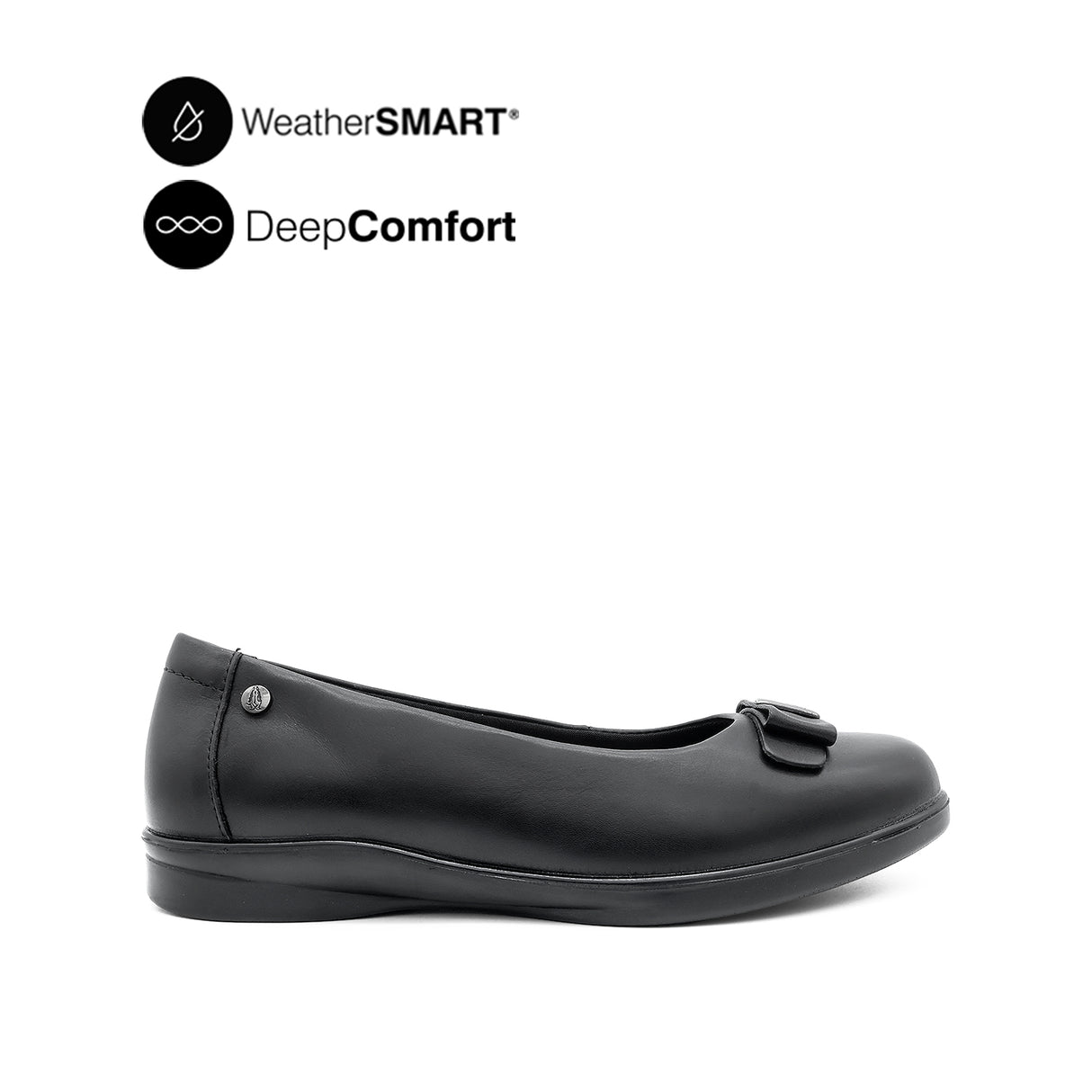 Kate Bow Women's Shoes - Black Leather