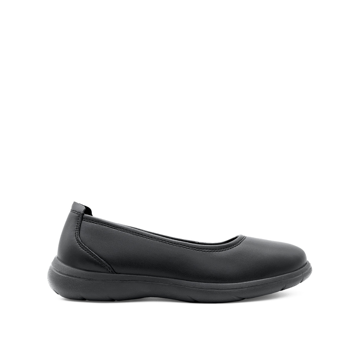 Samara Slip On Women's Shoes - Black Coated Leather