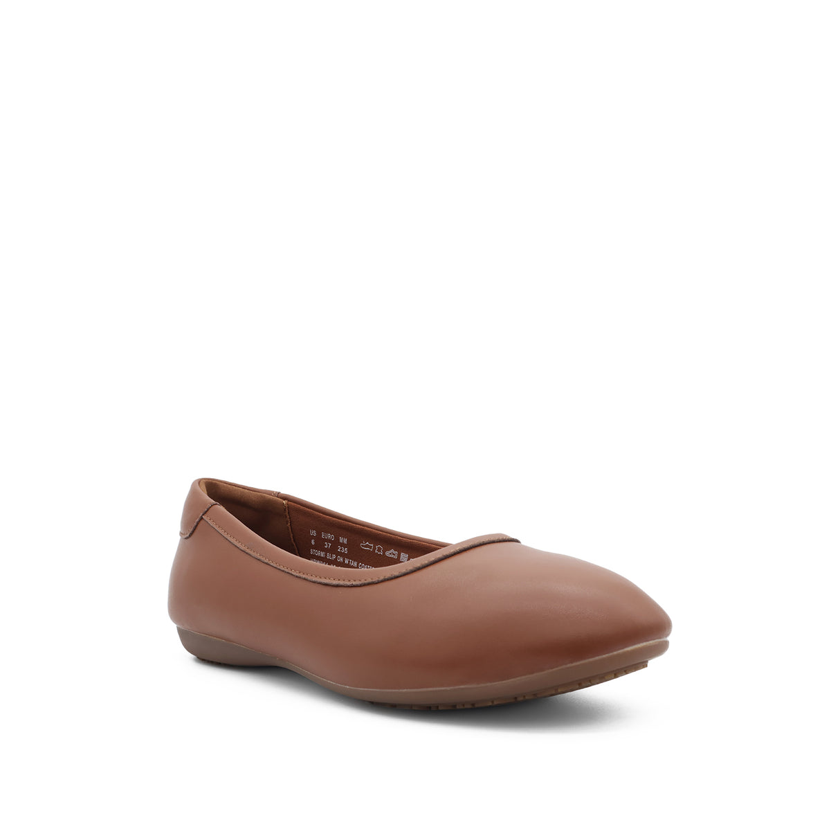 Stormi Slip On Women's Shoes - Tan Coated Leather