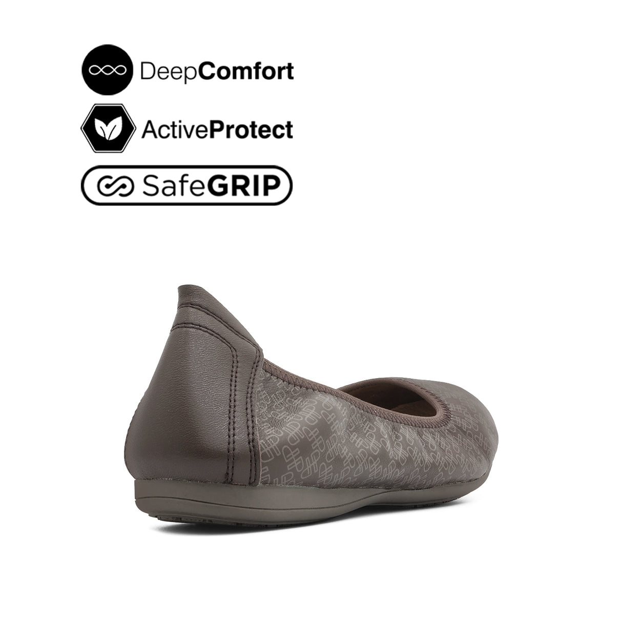 Georgie Slip On Pt Women's Shoes - Brown Monogram Fabric Leather