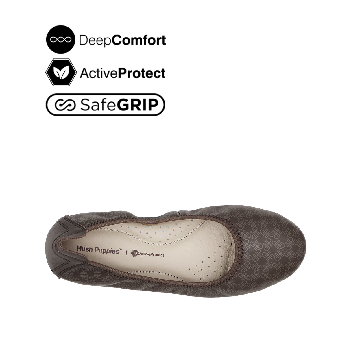 Georgie Slip On Pt Women's Shoes - Brown Monogram Fabric Leather