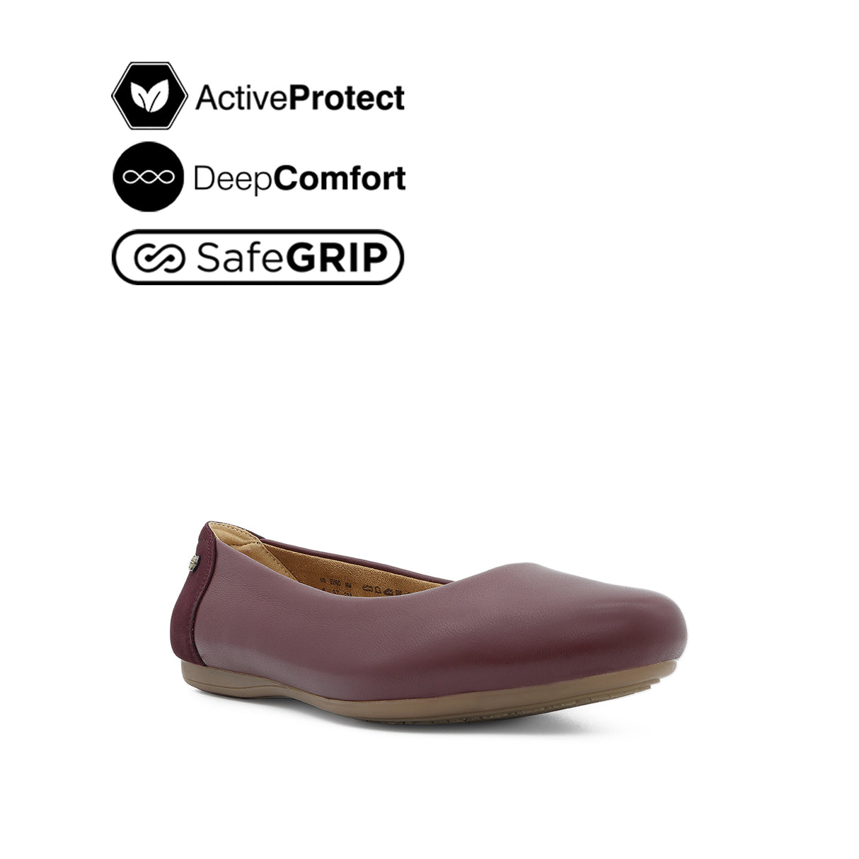 Georgie Plain Toe Women's Shoes - Wine Leather