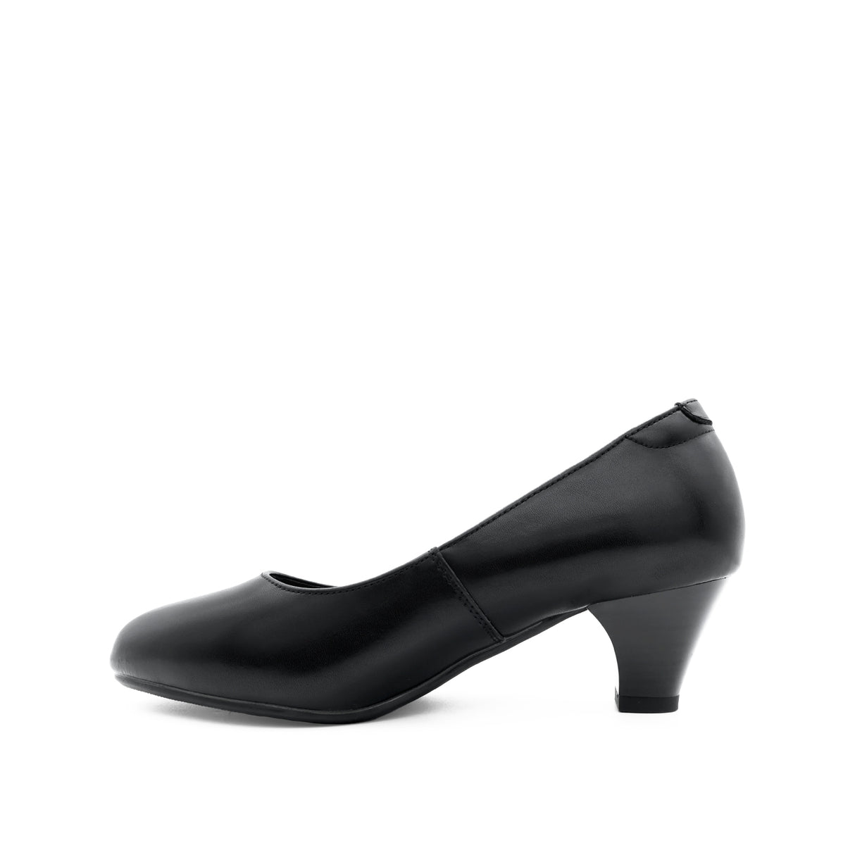 Serena Pump Women's Shoes - Black Coated Leather