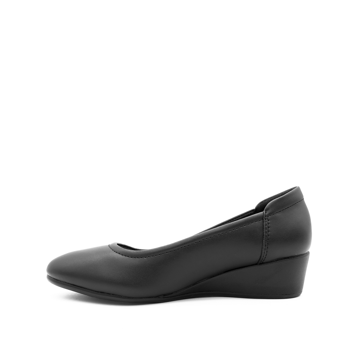 Tali Plain Toe Women's Shoes - Black Coated Leather Hush Puppies Philippines