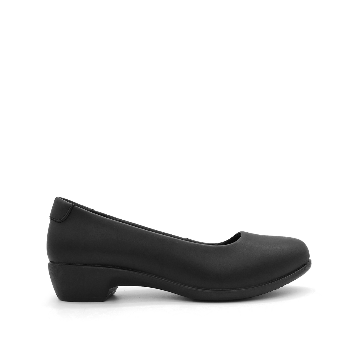Solana Pump Women's Shoes - Black Coated Leather