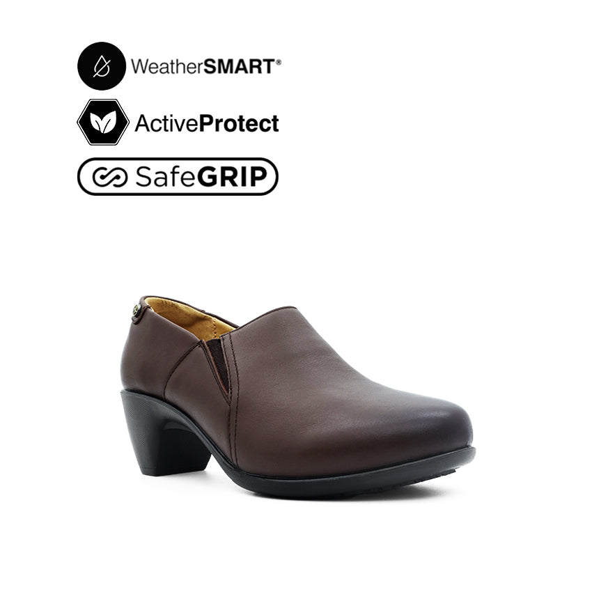 Frances Boots Women's Shoes - Brown Leather WP