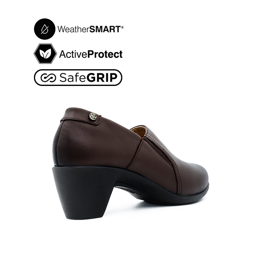 Frances Boots Women's Shoes - Brown Leather WP