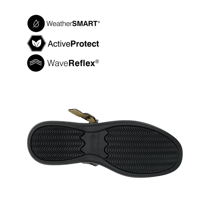 Fanni Mary Jane Women's Shoes - Black Leather Waterproof