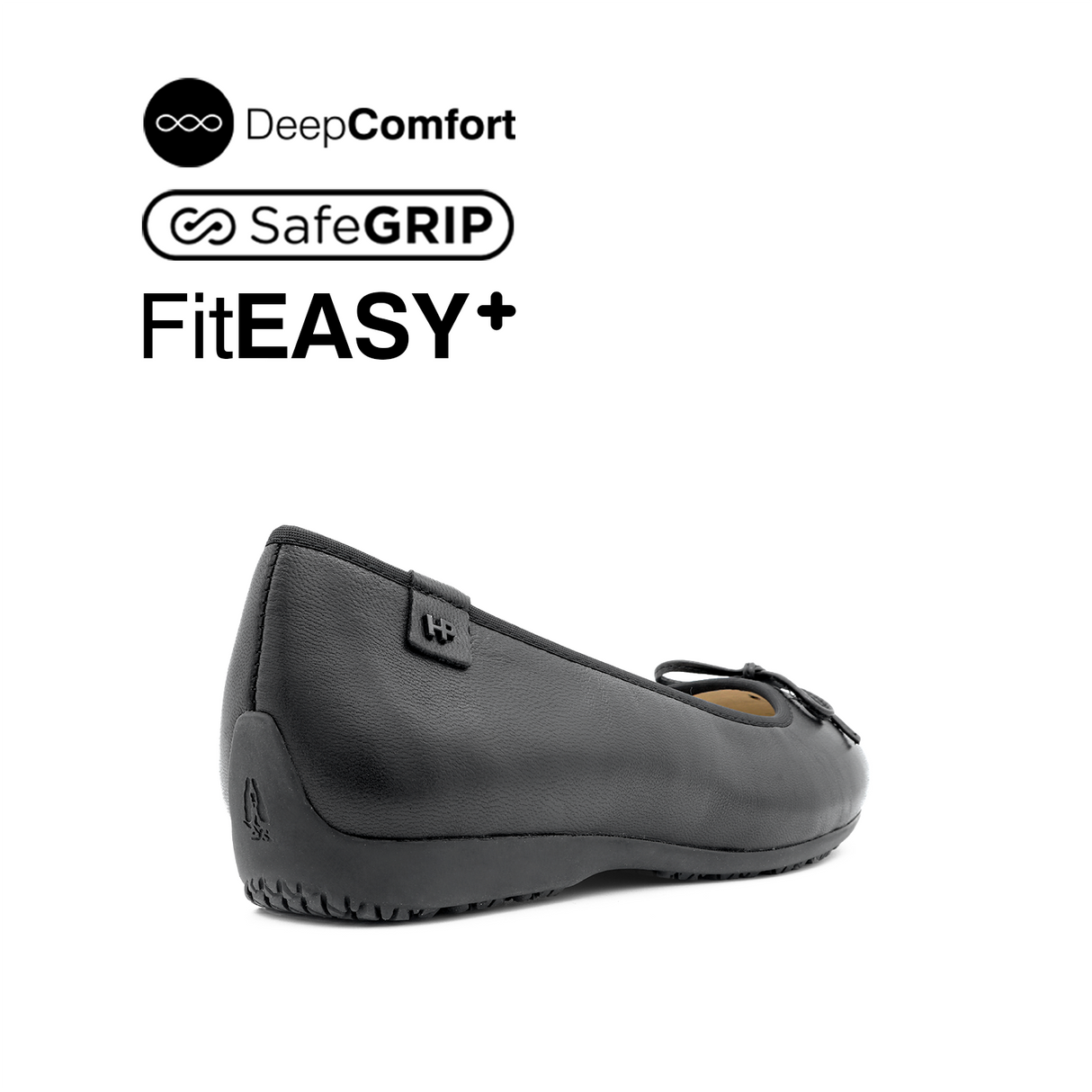 Nicollete Bow Women's Shoes - Black Leather