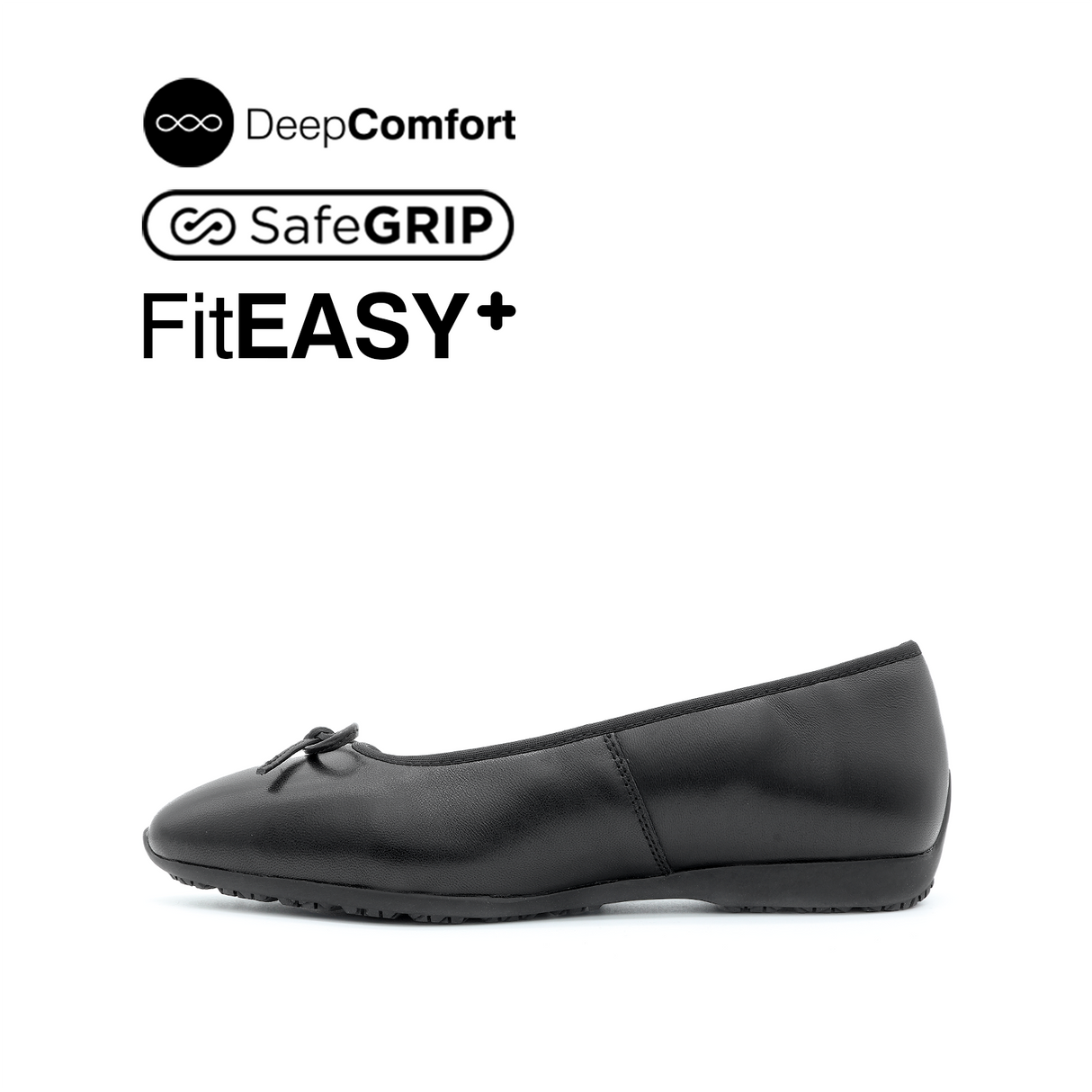 Nicollete Bow Women's Shoes - Black Leather