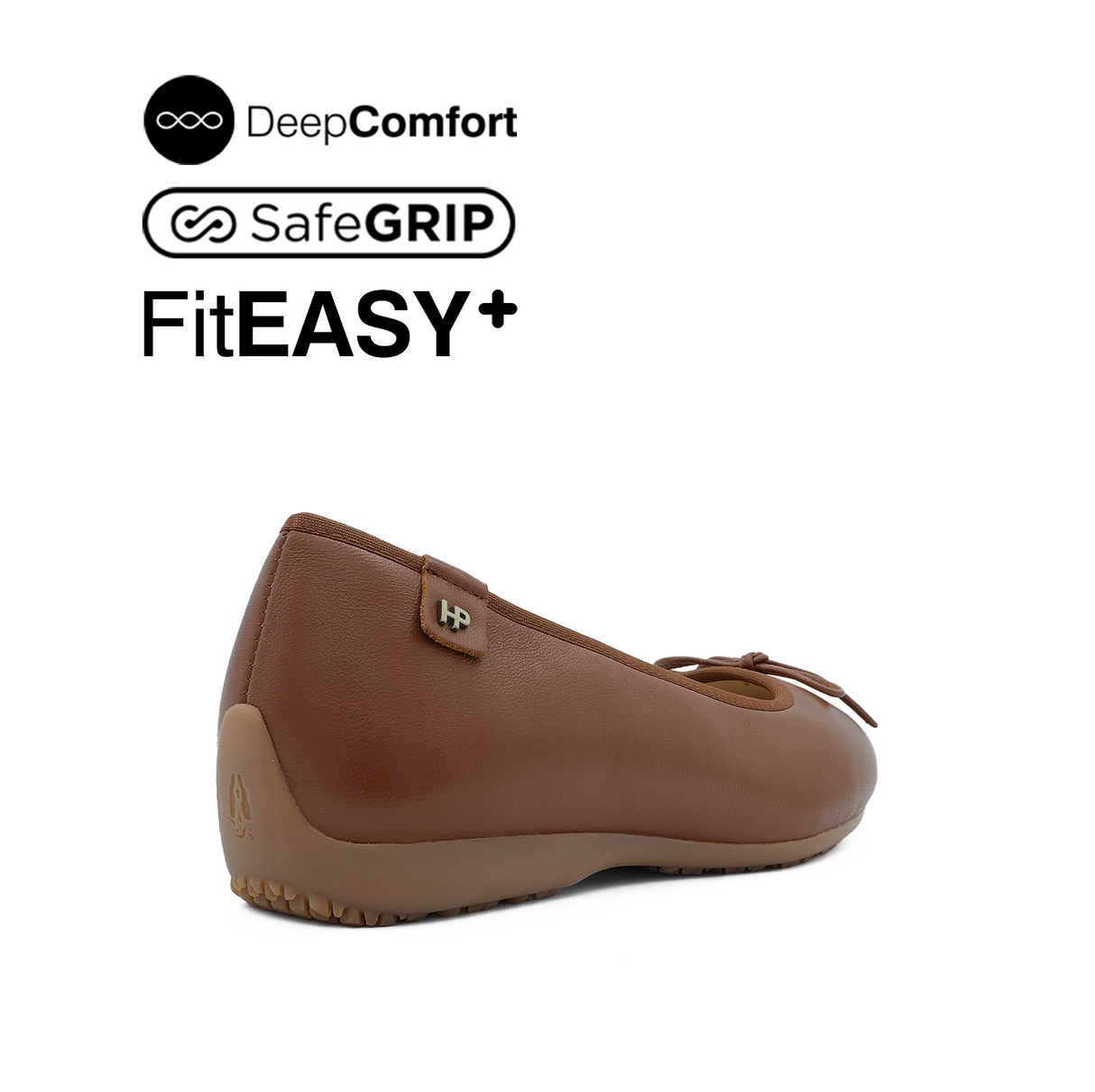 Nicollete Bow Women's Shoes - Tan Leather