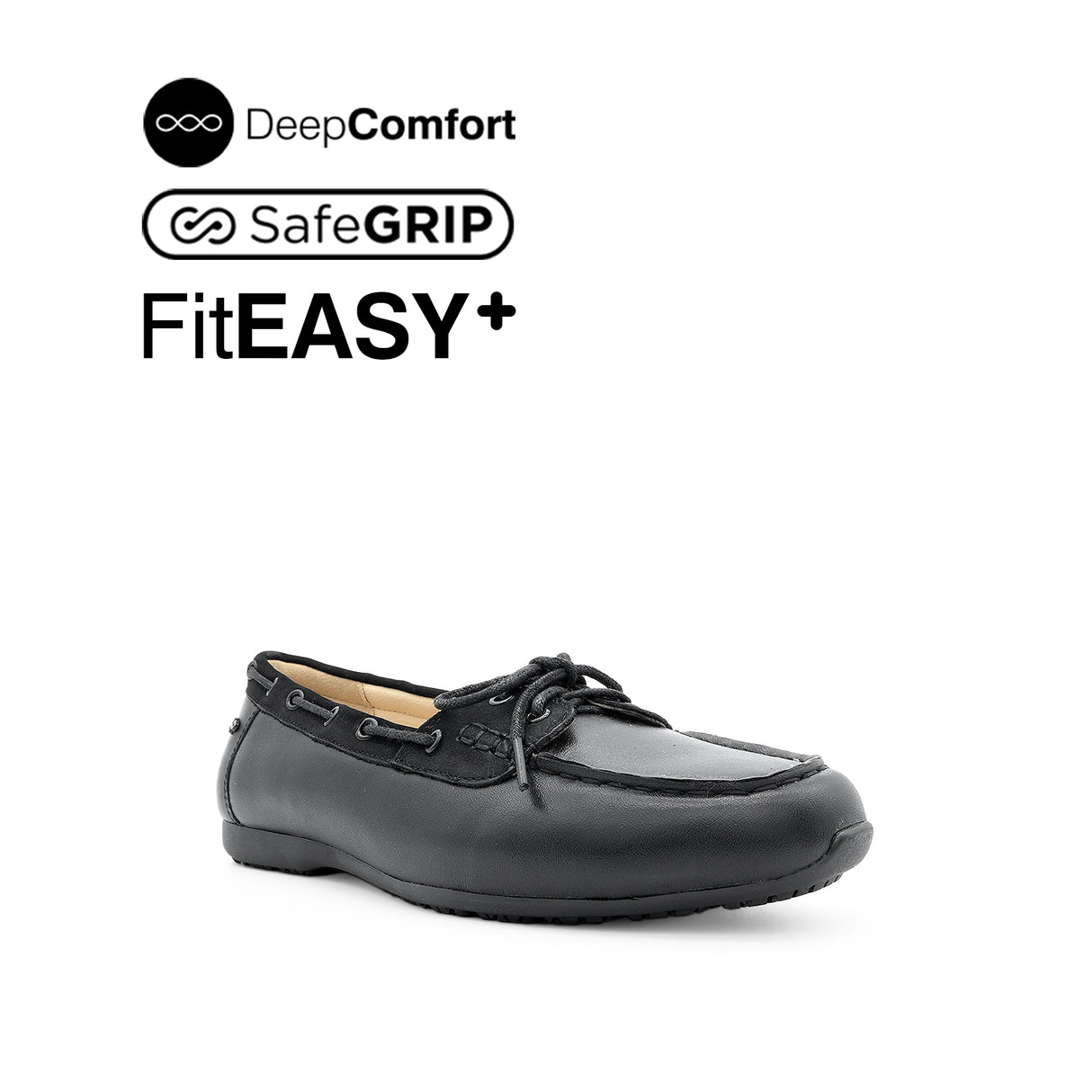 Nicollete Slip On Venetian Women's Shoes - Black Leather