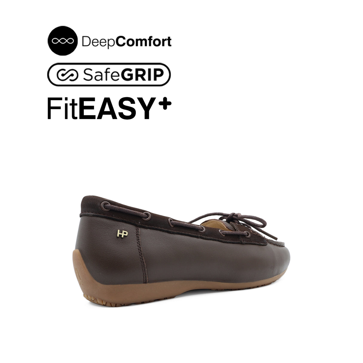 Nicollete Slip On Venetian Women's Shoes - Brown Leather