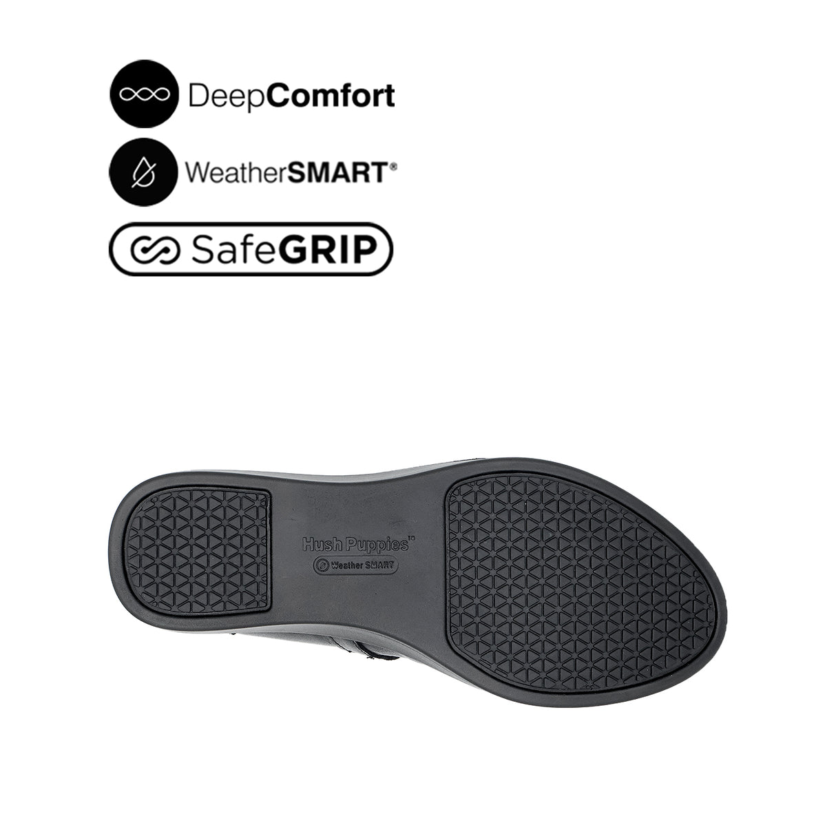 Paris Wedge Mary Jane Women's Shoes - Black Leather Waterproof