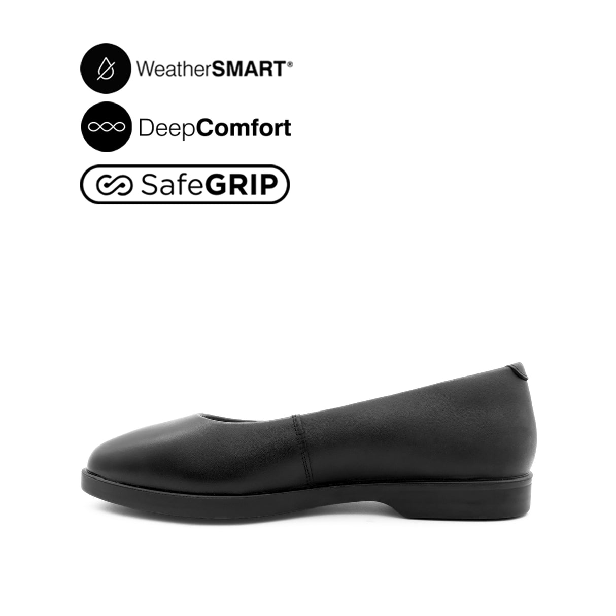 Raphaela SO Women's Shoes - Black Leather WP Hush Puppies Philippines