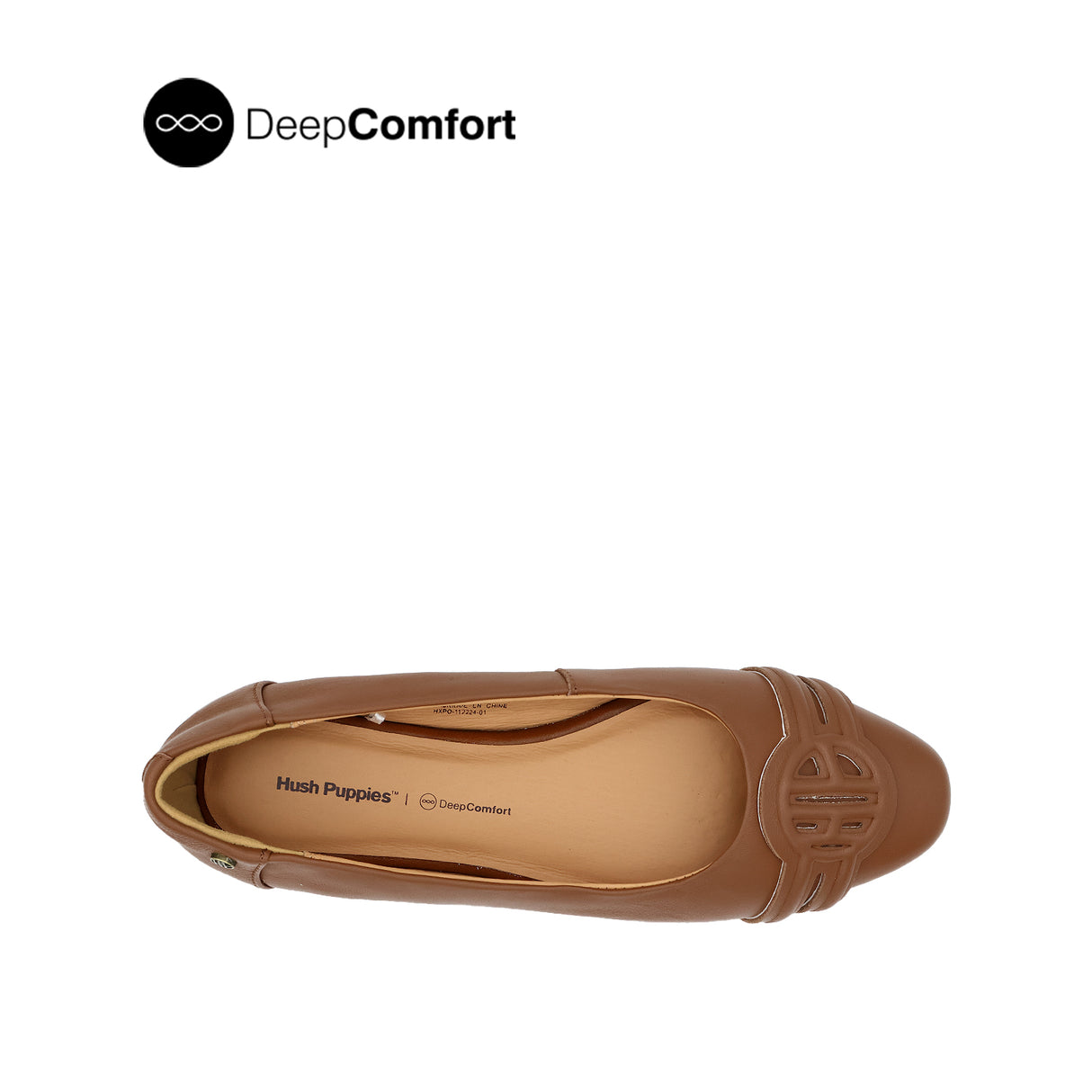 Noreen Medallion Women's Shoes - Tan Leather