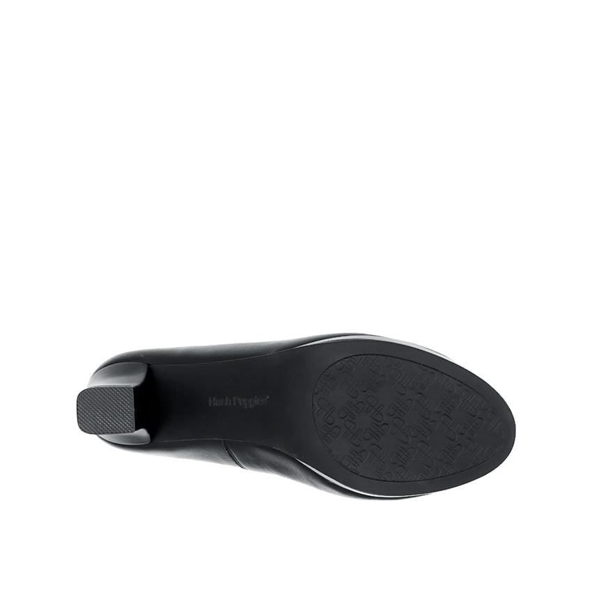 Macy Pump Women's Shoes - Black Leather