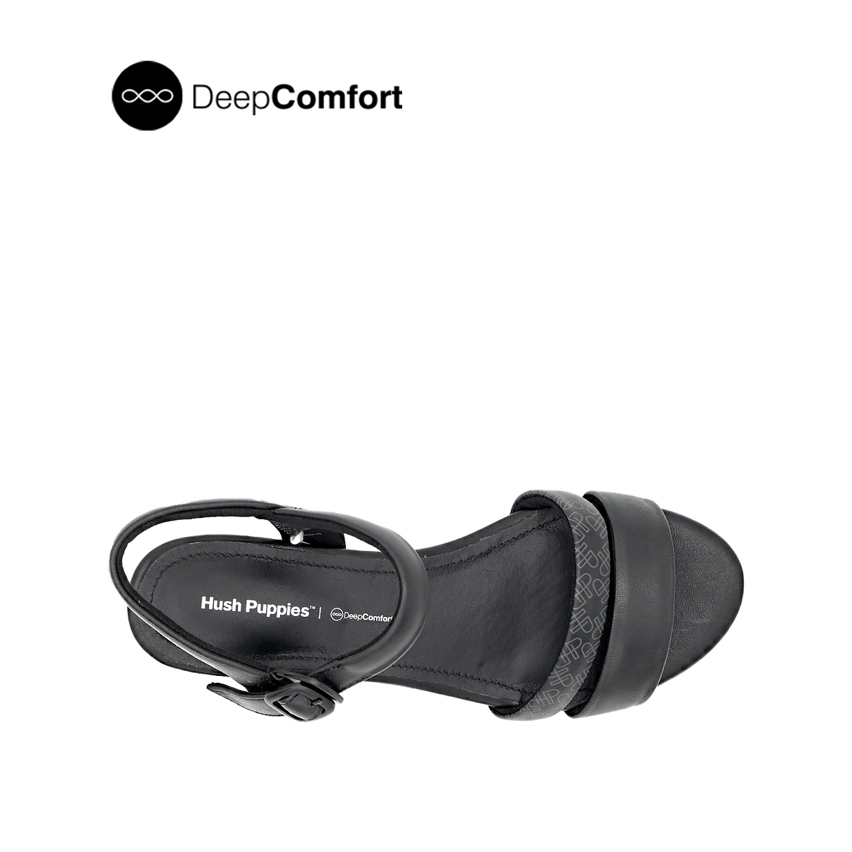 Noelle Backstrap Women's Sandals - Black Leather