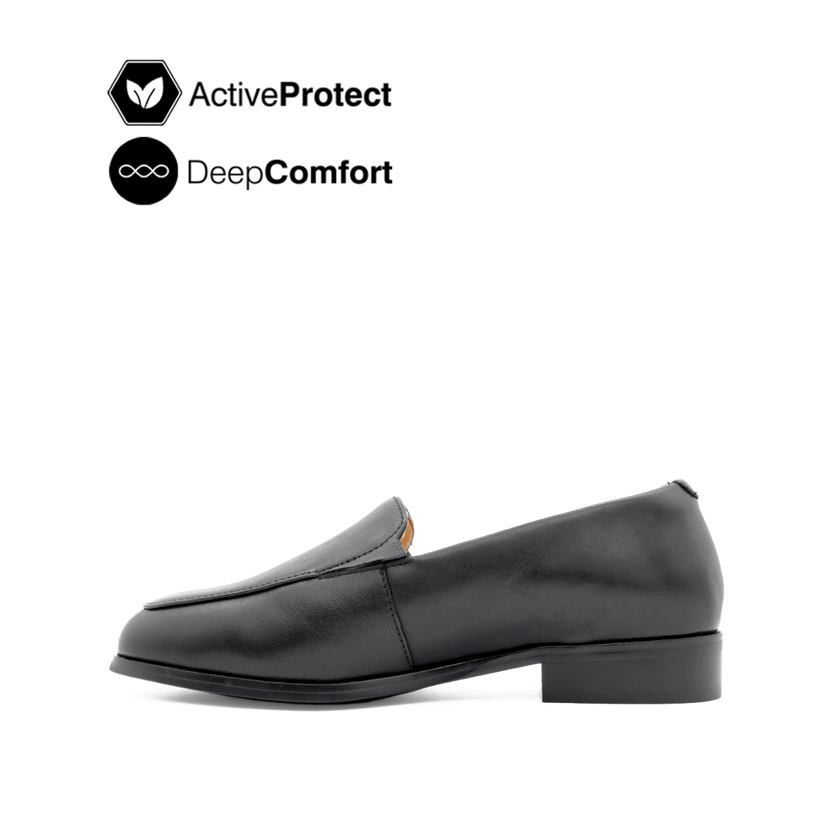 Nara Loafer Women's Shoes - Black Leather