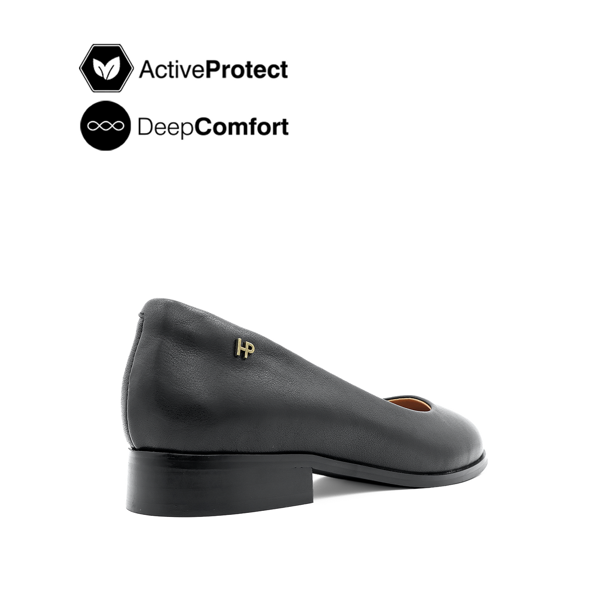 Nara Ballerina Women's Shoes - Black Leather