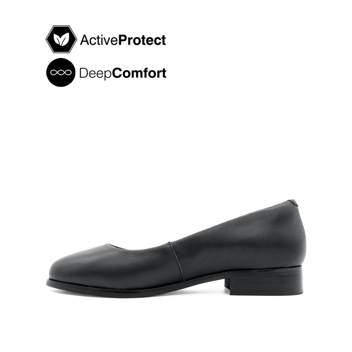 Nara Ballerina Women's Shoes - Black Leather