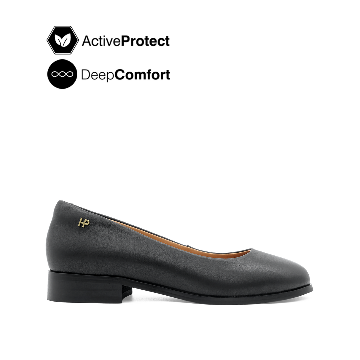 Nara Ballerina Women's Shoes - Black Leather