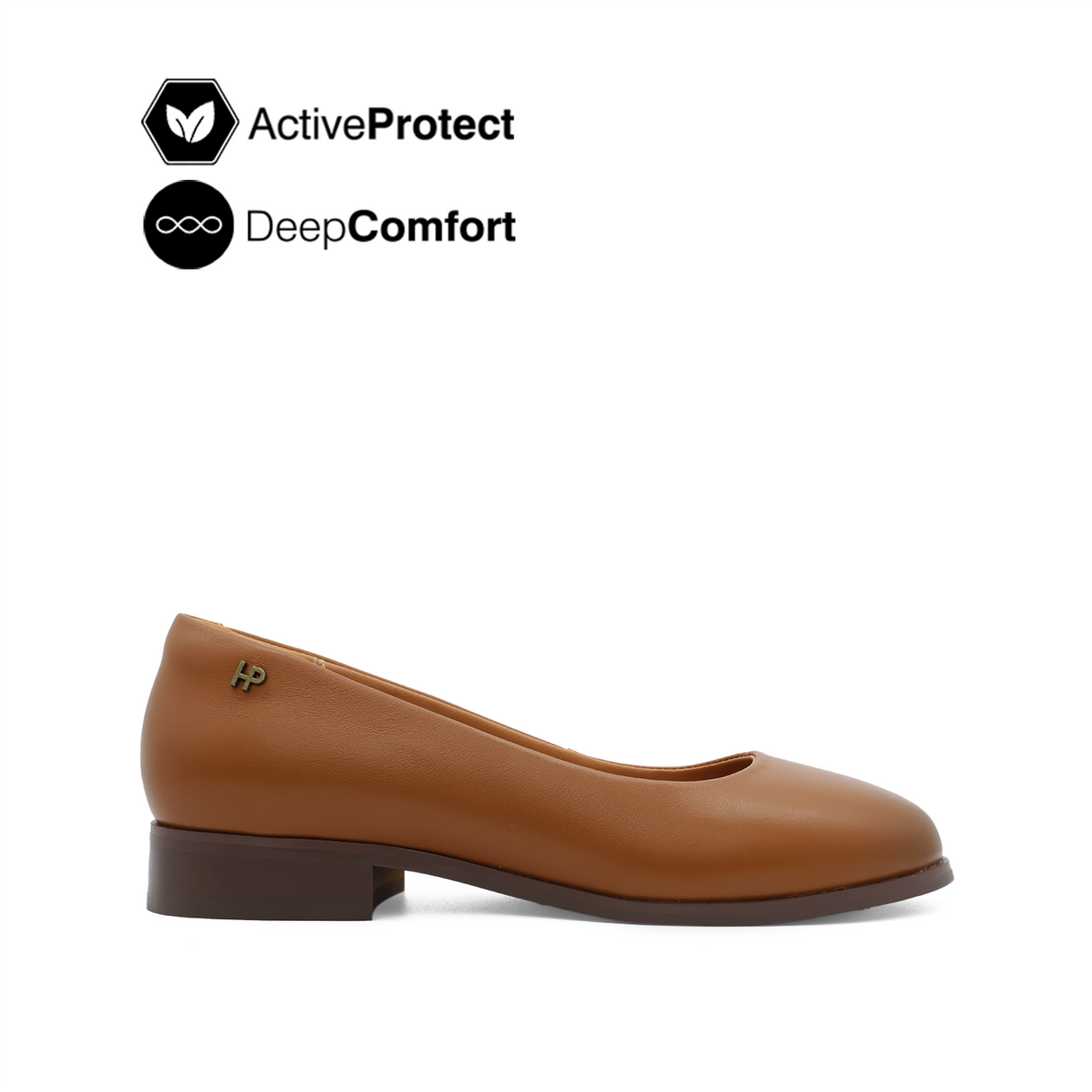 Nara Ballerina Women's Shoes - Tan Leather