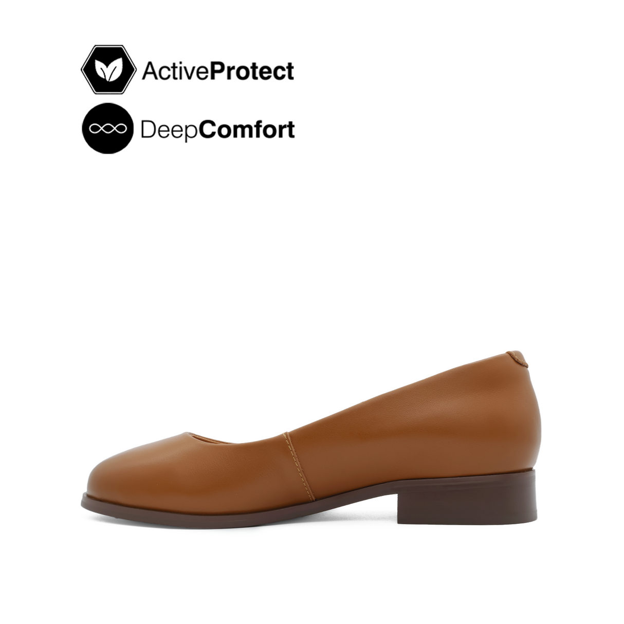 Nara Ballerina Women's Shoes - Tan Leather