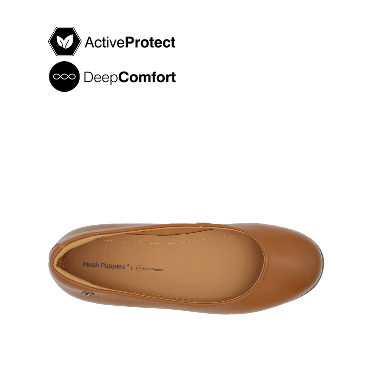 Nara Ballerina Women's Shoes - Tan Leather