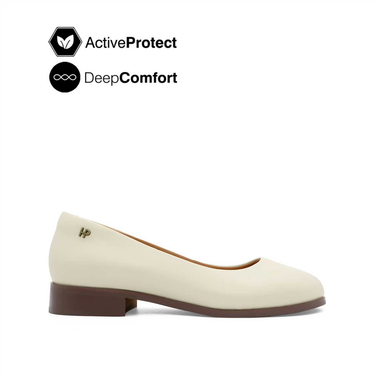 Nara Ballerina Women's Shoes - Vanilla Leather