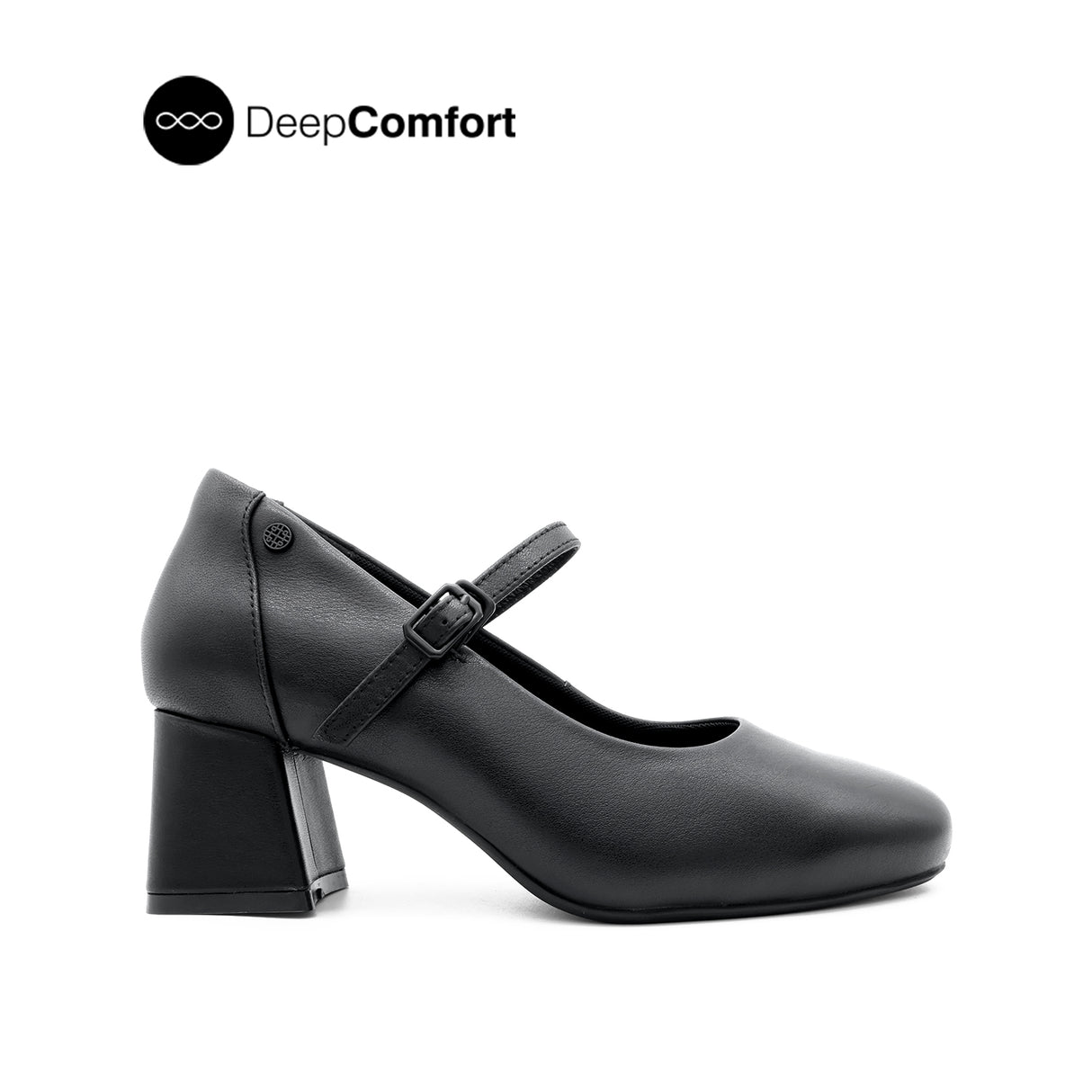Rachel Pump Mary Jane Women's Shoes - Black Leather