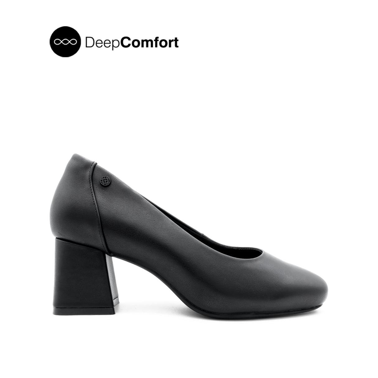 Rachel Pump Slip On Women's Shoes - Black Leather