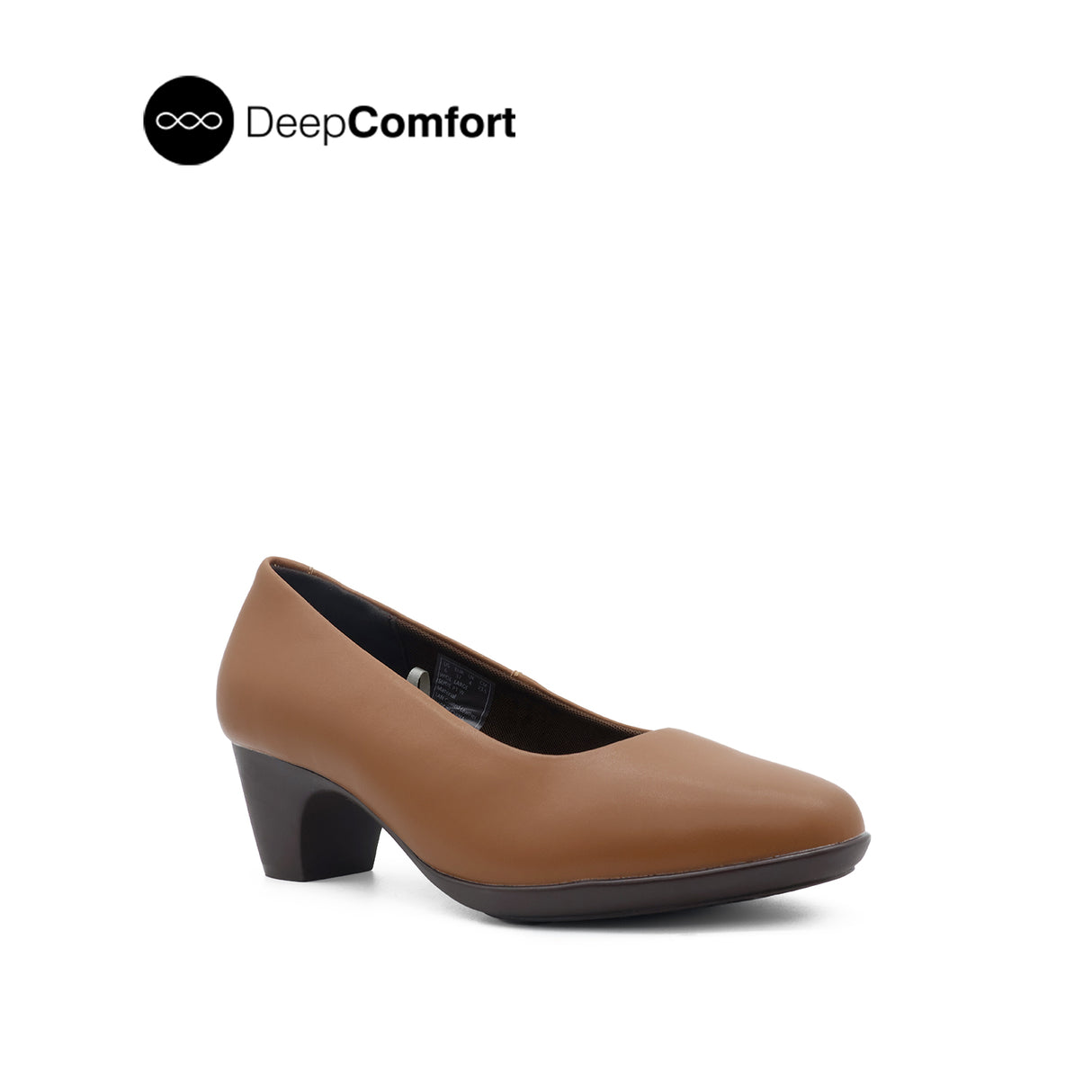 Susie Plain Toe Women's Shoes - Tan Coated Leather
