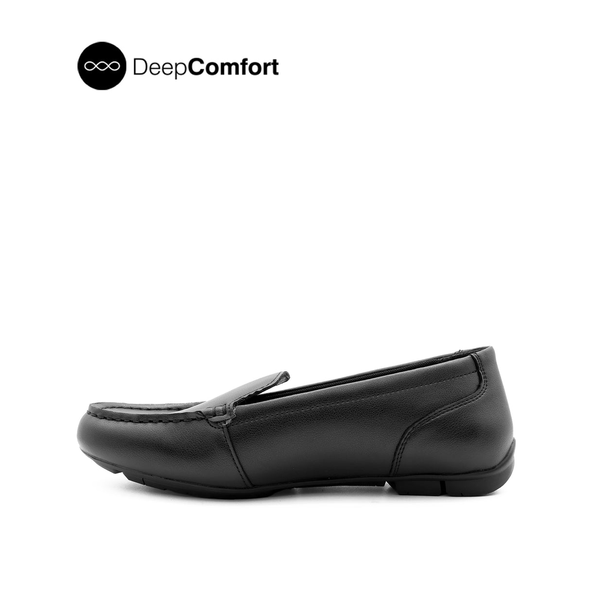 Steph Venetian Women's Shoes - Black Coated Leather