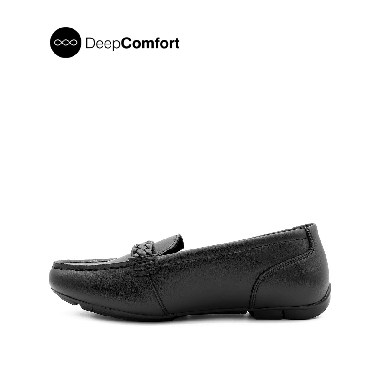 Steph Ornament Women's Shoes - Black Coated Leather