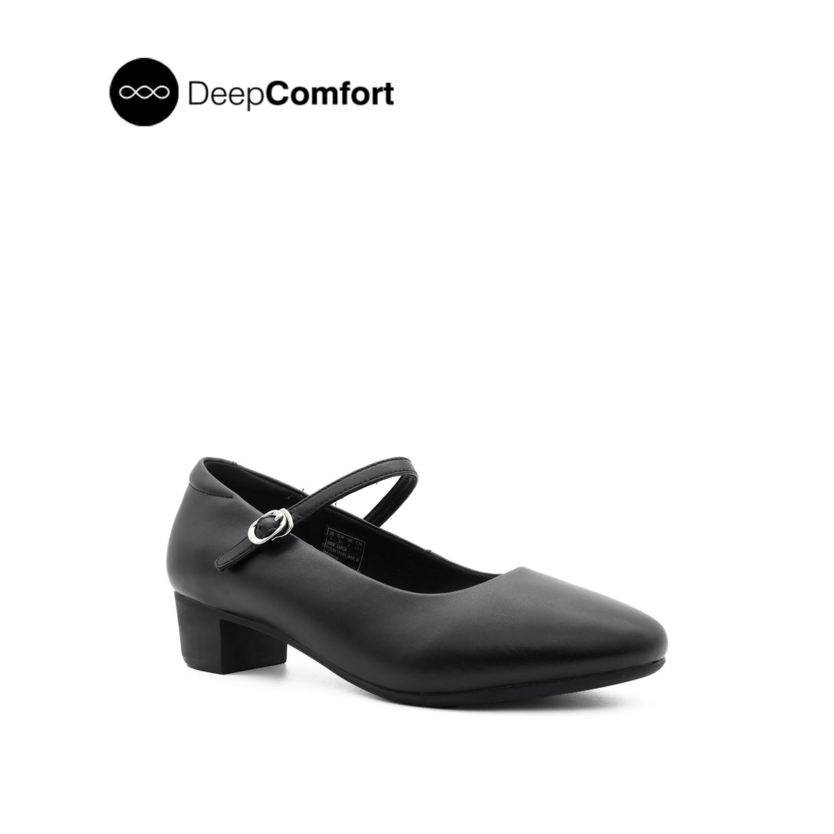 Shelby Mary Jane Women's Shoes - Black Coated Leather