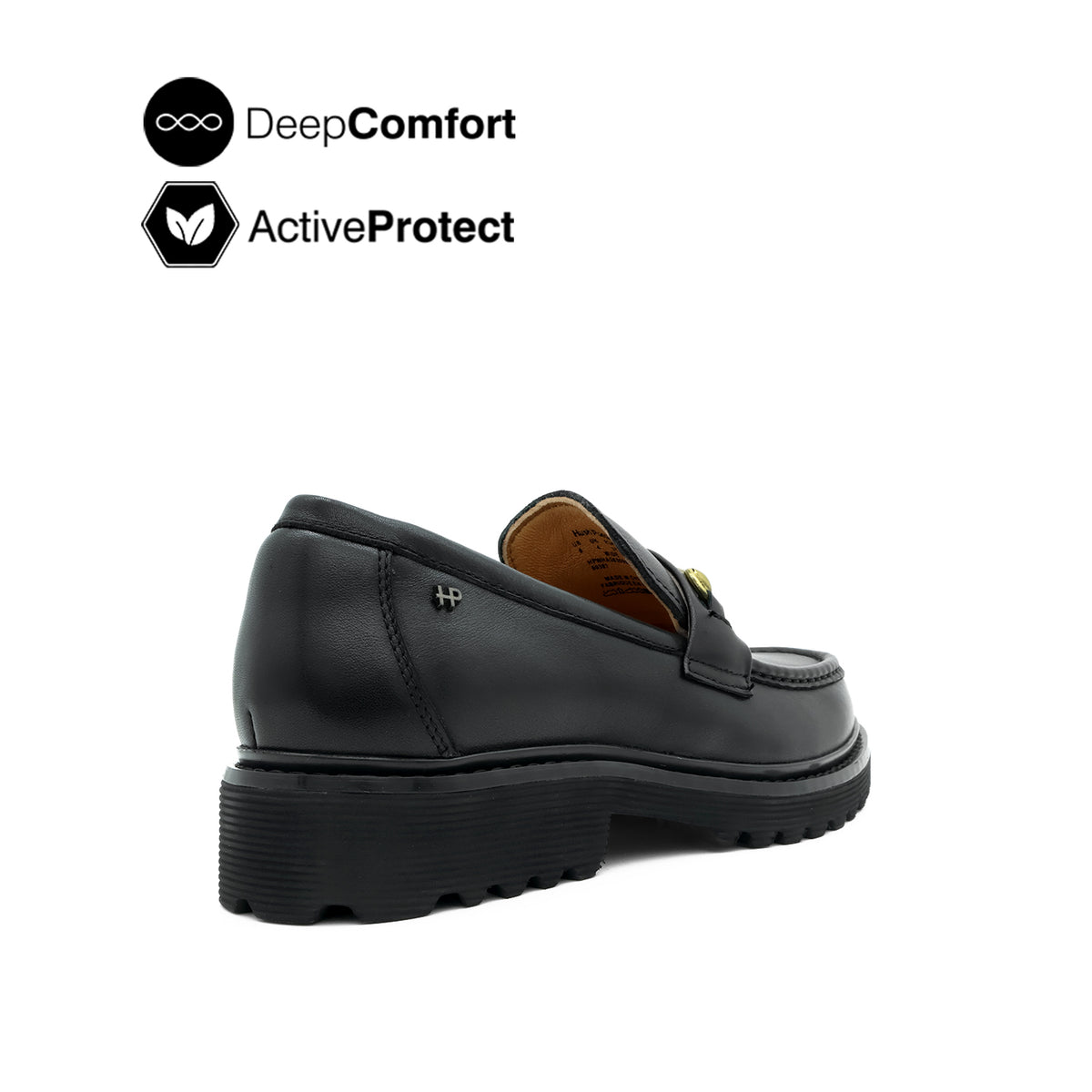 Trina Metal Bit Women's Shoes - Black Leather Hush Puppies Philippines