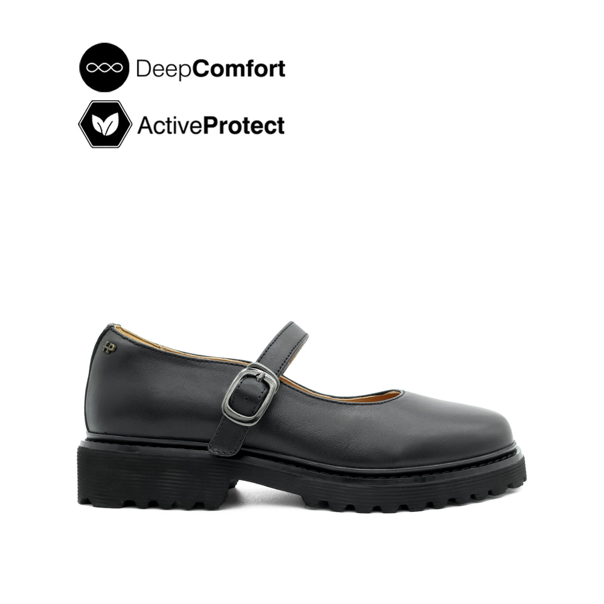 Trina Mary Jane Women's Shoes - Black Leather Hush Puppies Philippines