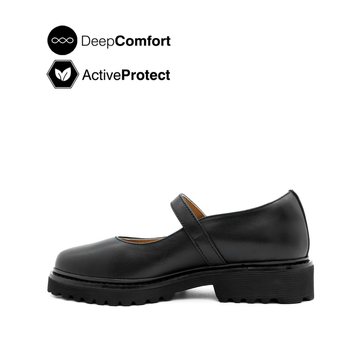 Trina Mary Jane Women's Shoes - Black Leather Hush Puppies Philippines