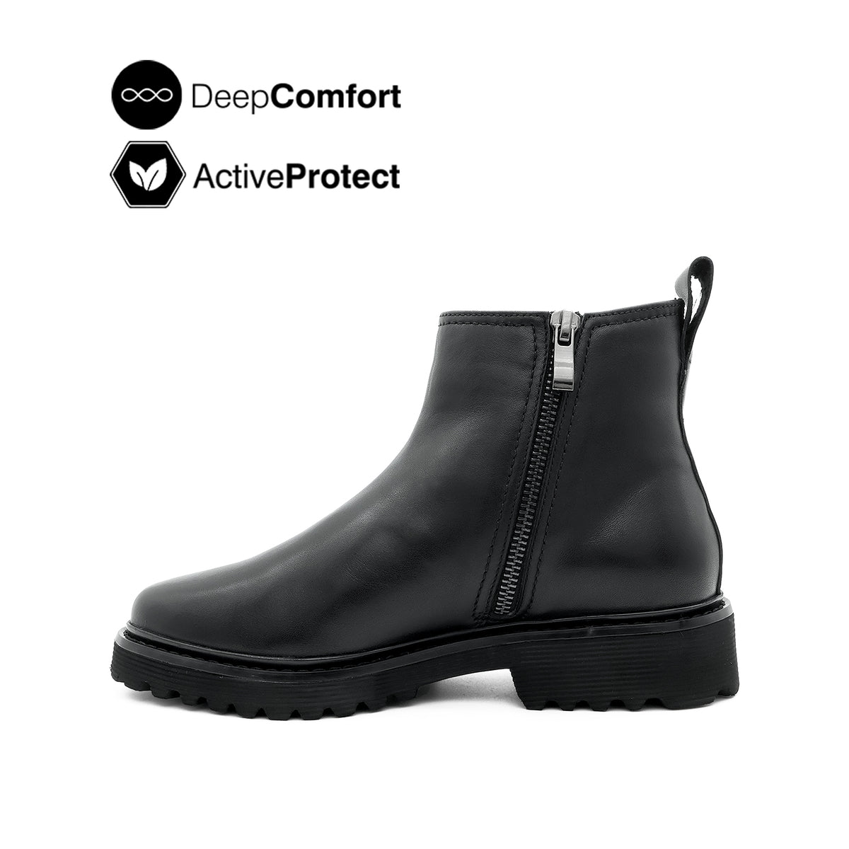 Trina Chelsea Women's Boots - Black Leather Hush Puppies Philippines