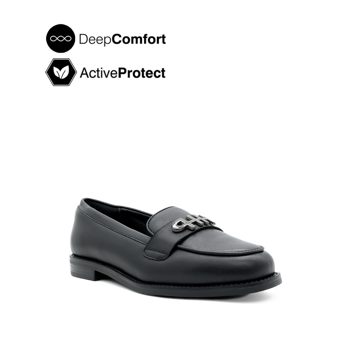 Tamara Metal Bit Women's Shoes - Black Leather Hush Puppies Philippines