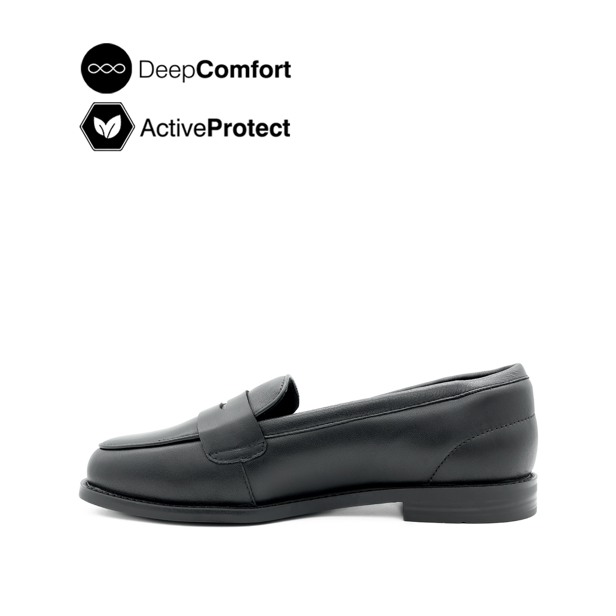 Tamara Penny Women's Shoes - Black Leather Hush Puppies Philippines