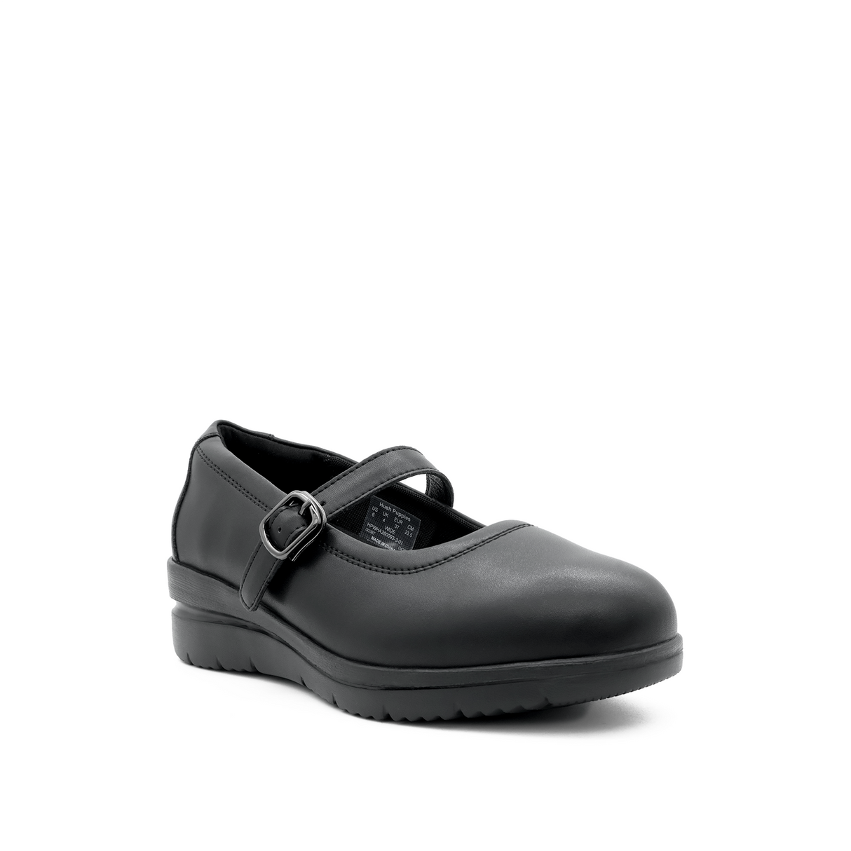 Tina Mary Jane Women's Back to School - Black Coated Leather Hush Puppies Philippines