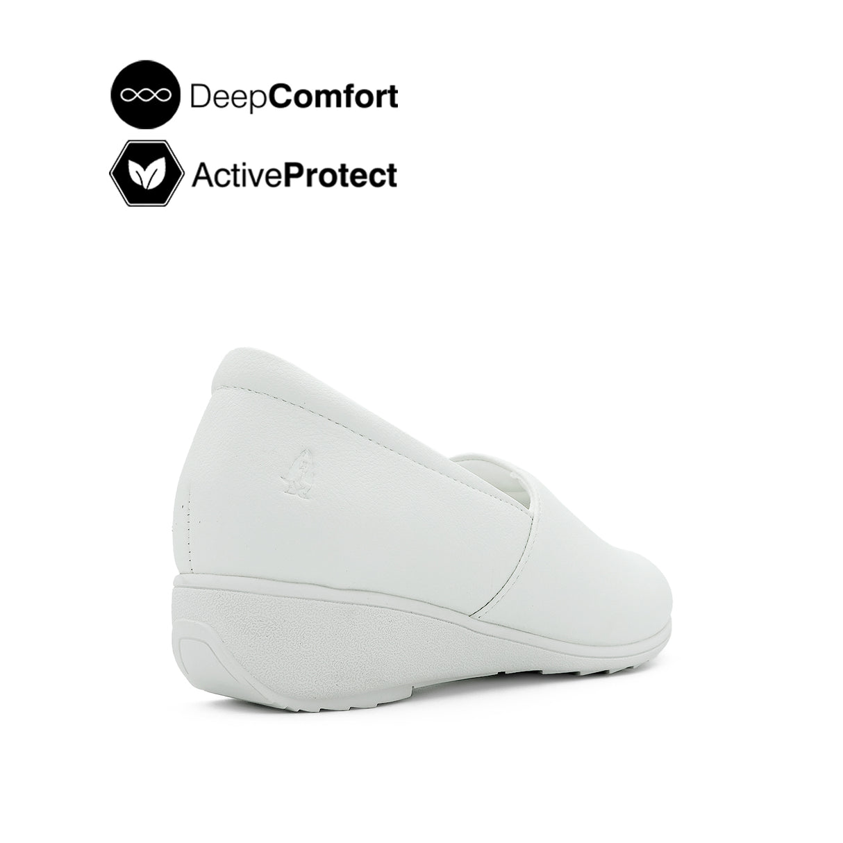 Lana Loafer Plain Toe Women's Shoes - White Leather